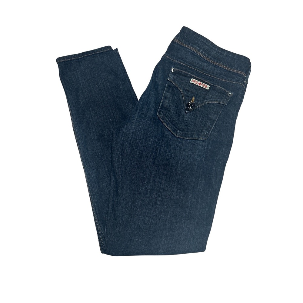 Hudson Jeans‎ Womens 31 Dark Wash Flap Pocket Slim Fit Denim W422DHK Made in USA